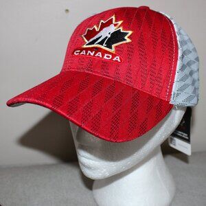 3/$77❤️official Team Canada Ice Hockey Adjustable Snapback Hat Cap Lace Lidz
